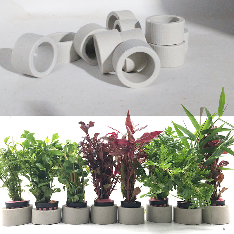 Aquarium Plant Rings - Aquarium Decoration Ceramic Ring, Fish Tank