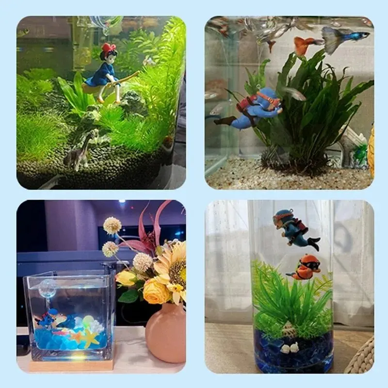 Fish Tank Diver Ornaments Land - Aquarium Plant Rings recension och pris