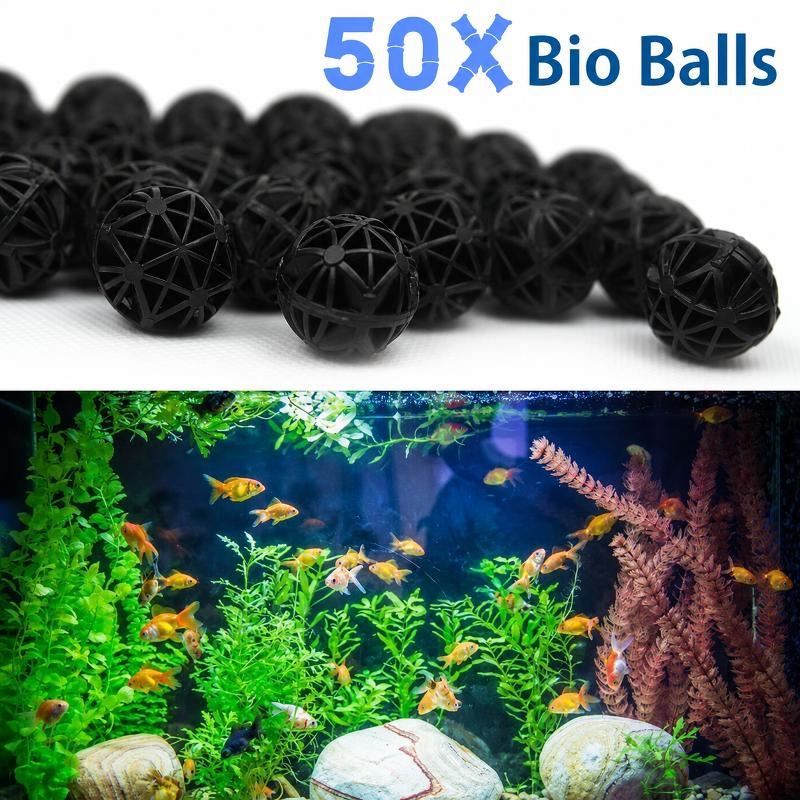 50Pcs 16mm Aquarium Bio Filter - Aquarium Plant Rings recension och pris