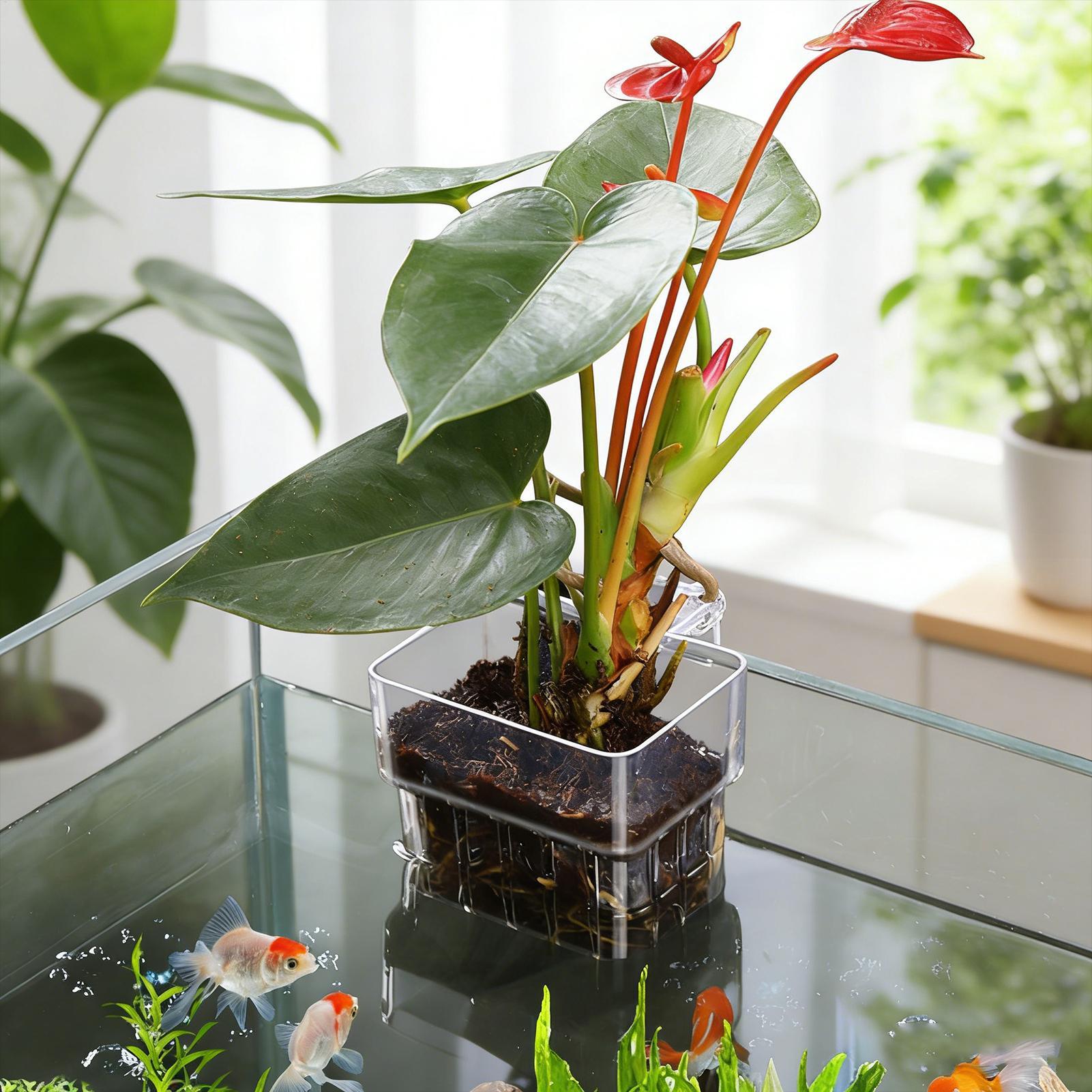 Aquarium Plant Basket Transpar - Aquarium Plant Rings recension och pris
