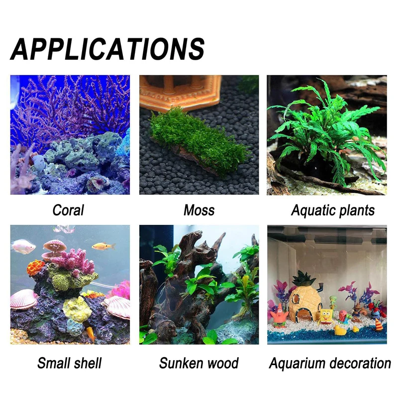 Fish Tank Landscaping Moss Glu - Aquarium Plant Glue Gel recension och pris