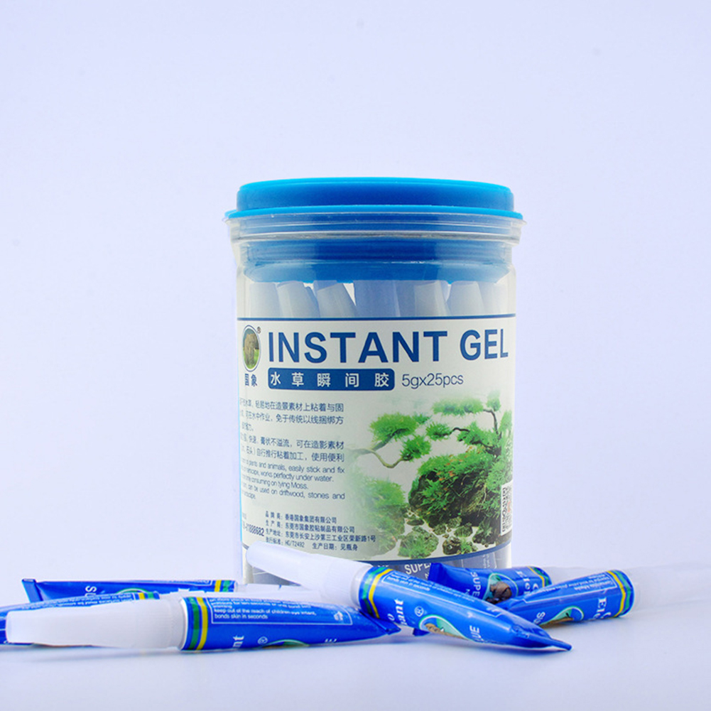 20-5Pcs Fish Tank Landscaping  - Aquarium Plant Glue Gel recension och pris